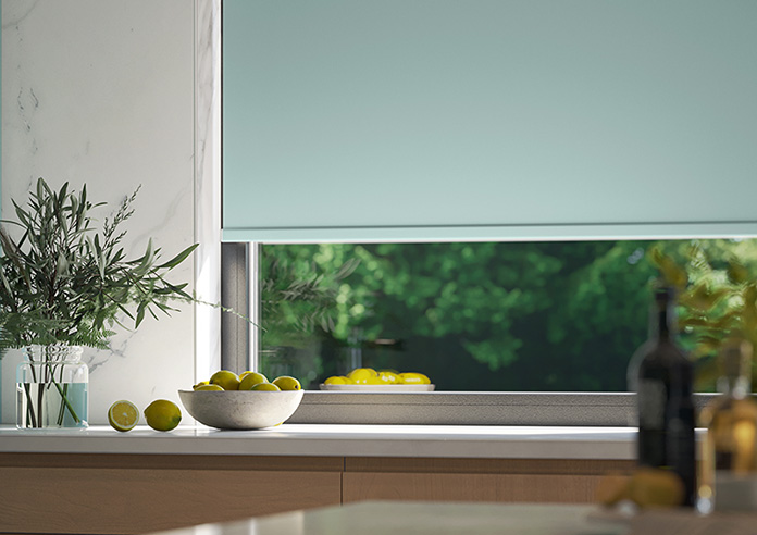 Trinity (FR Blackout), Blue Haze - Twist&Fit Roller Blind - Image 5